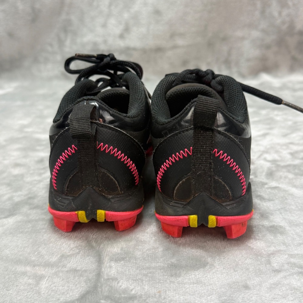 Nike Fastflex Girls Softball Cleats Pink Black Size 2Y - Picture 8 of 10